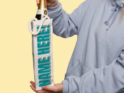 Personlig Gavepose til vin med Tekst