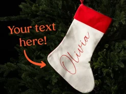 Personlig Julestrømpe med Tekst