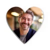 Personlig Køleskabsmagnet med Foto - Hjerte