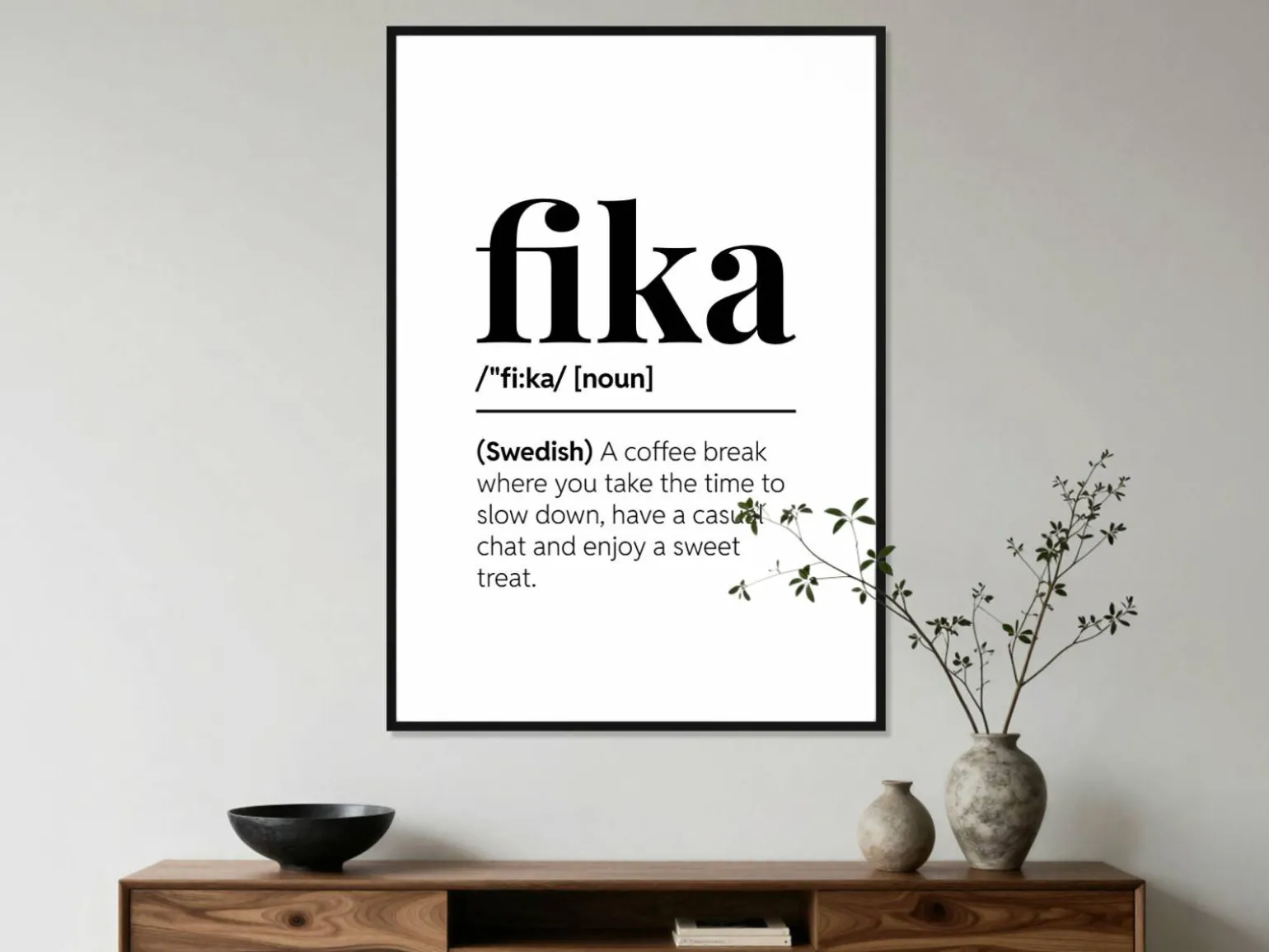 Personlig plakat med tekst