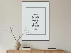 Personlig plakat med tekst