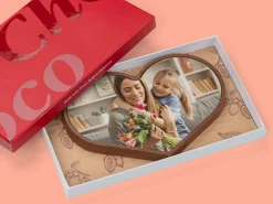 Personligt Chokoladehjerte med eget foto