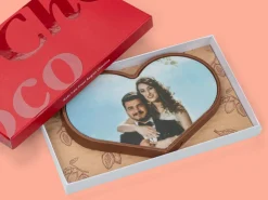 Personligt Chokoladehjerte med eget foto