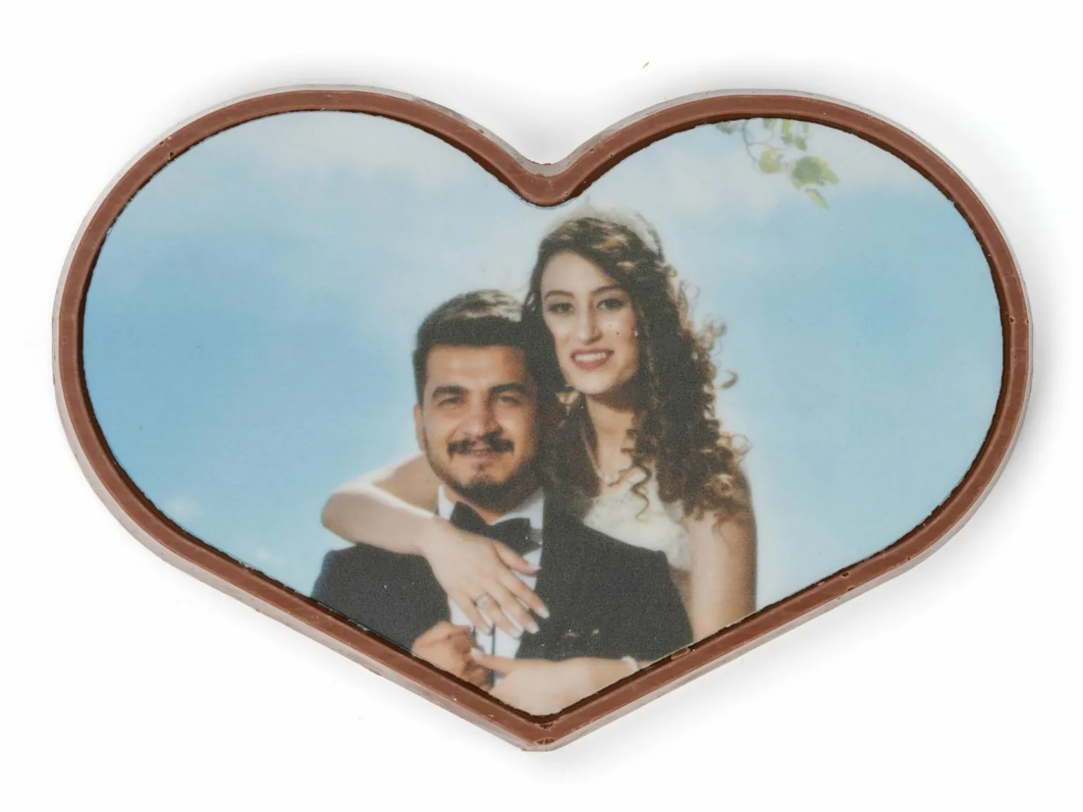 Personligt Chokoladehjerte med eget foto