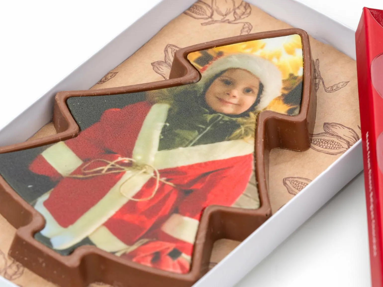 Personligt Chokoladejuletræ med Billede