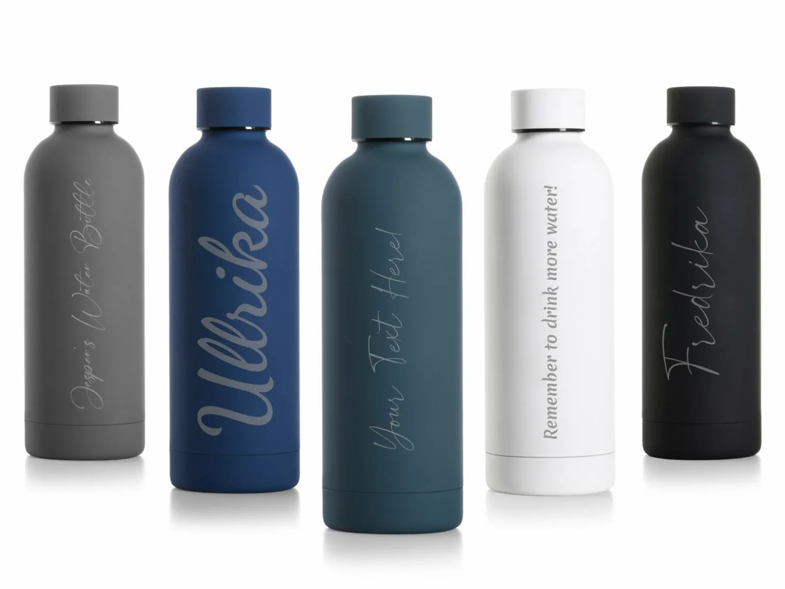Personlig Termoflaske med Tekst - 500 ml