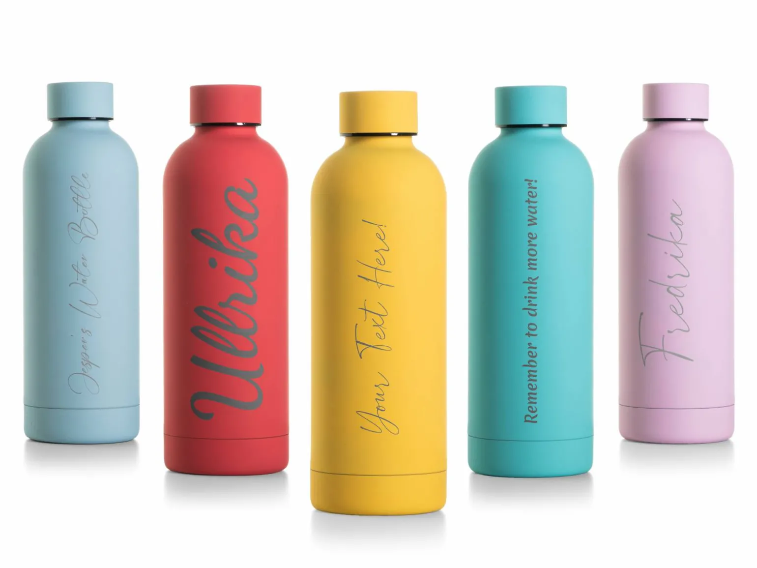 Personlig Termoflaske med Tekst - 500 ml