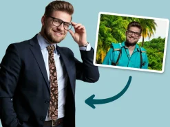 Personligt slips med billede - Multiface