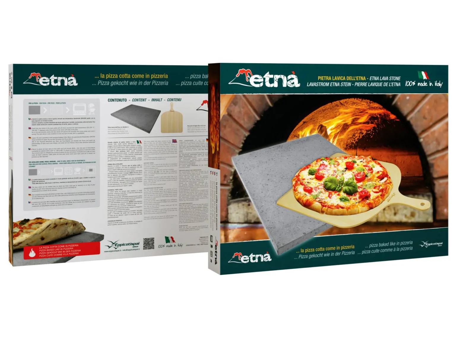Pizzasten Af Lava Fra Etna