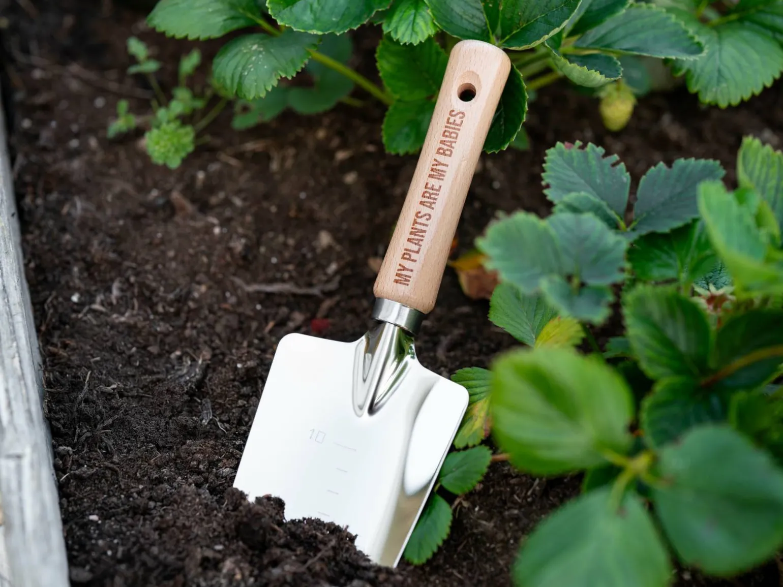 Planteringsspade med Gravering