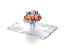 Pop up-kort – Blomsterbuket