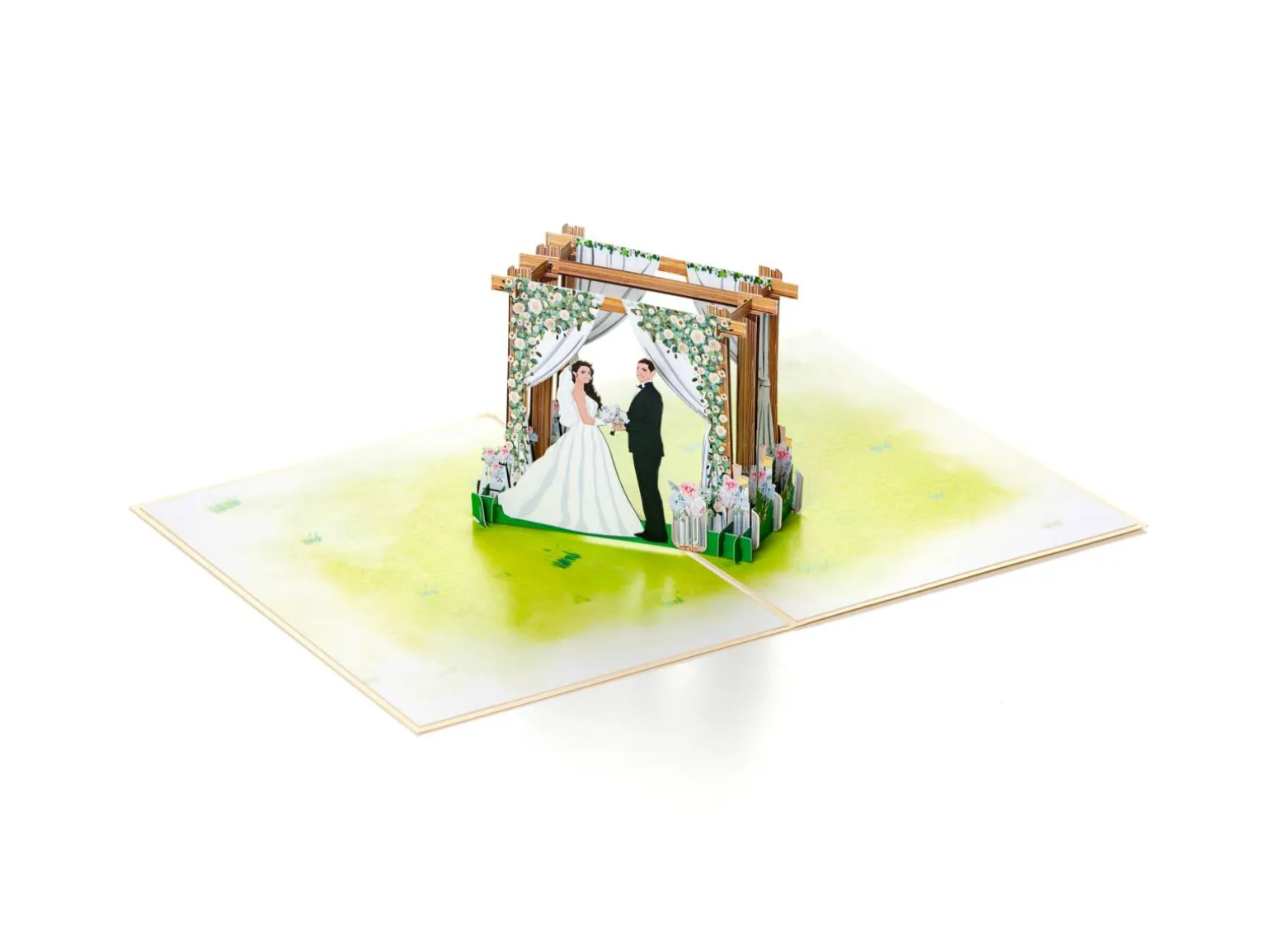 Pop up-kort – Brudepar