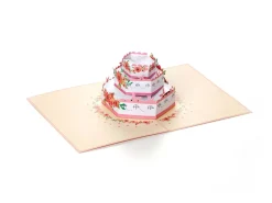 Pop up-kort – Bryllupskage