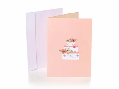 Pop up-kort – Bryllupskage