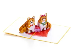 Pop Up-kort - Corgi