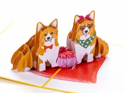 Pop Up-kort - Corgi