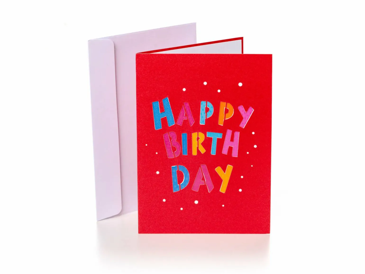 Pop Up-kort - Happy Birthday (rødt kort)