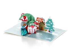 Pop Up kort - julekort med julemanden