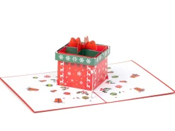 Pop Up-kort - Julekort med Julemandens Julegave