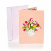 Pop up-kort – Tulipanbuket