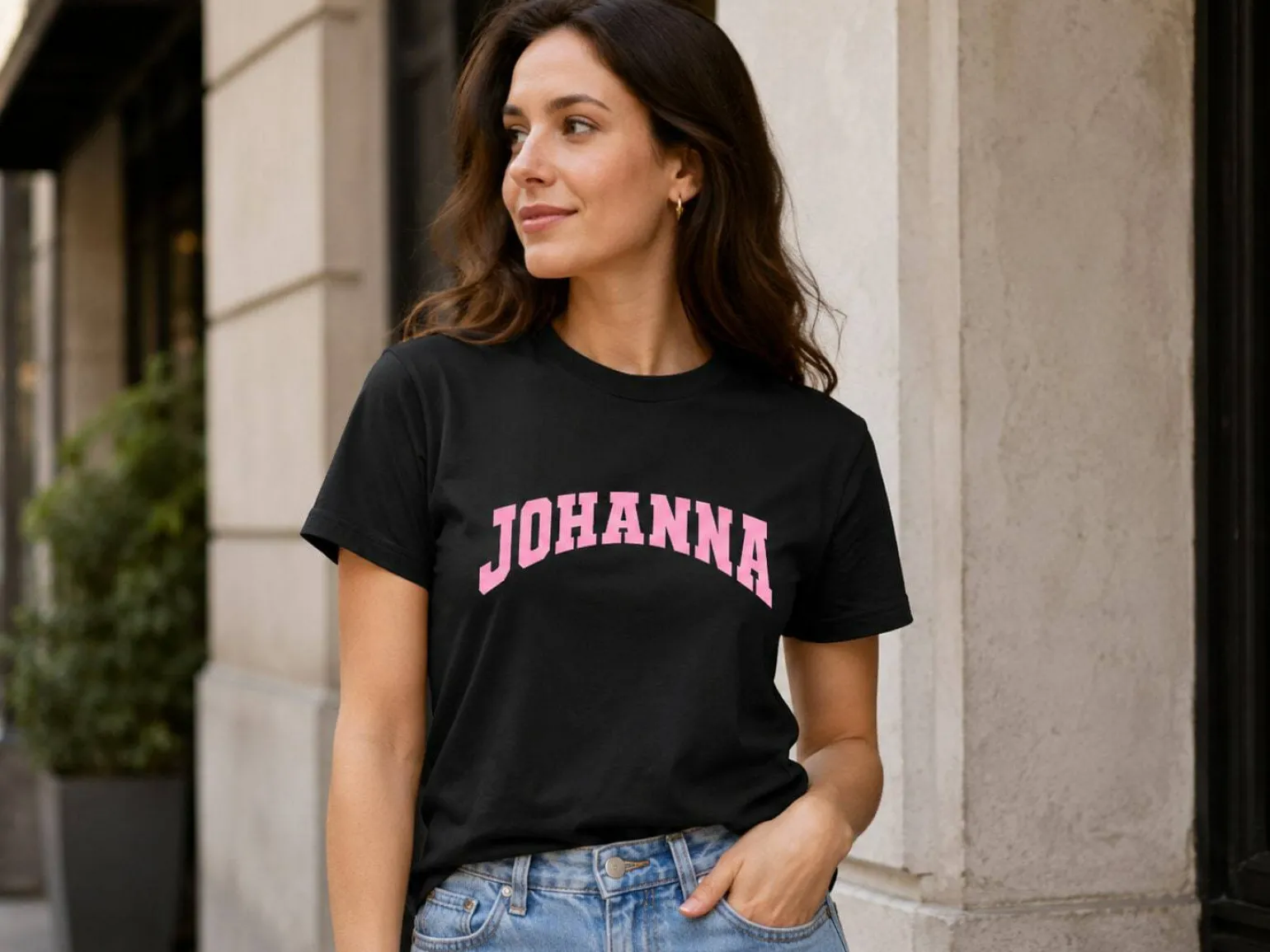 Premium T-shirt med egen tekst