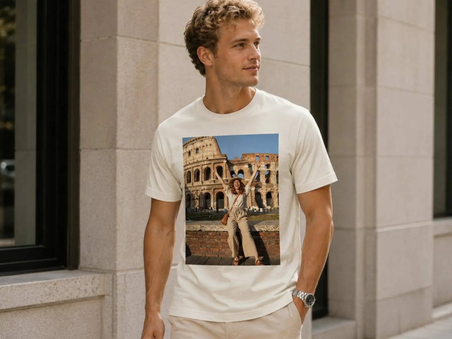 Premium T-shirt med foto