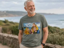 Premium T-shirt med foto - AI-tryk