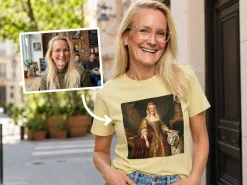 Premium T-shirt med foto - Kongeligt portræt