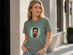 Premium T-shirt med foto - Retrodesign
