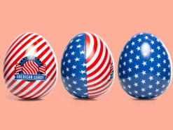 Påskeæg med USA-slik