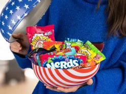 Påskeæg med USA-slik