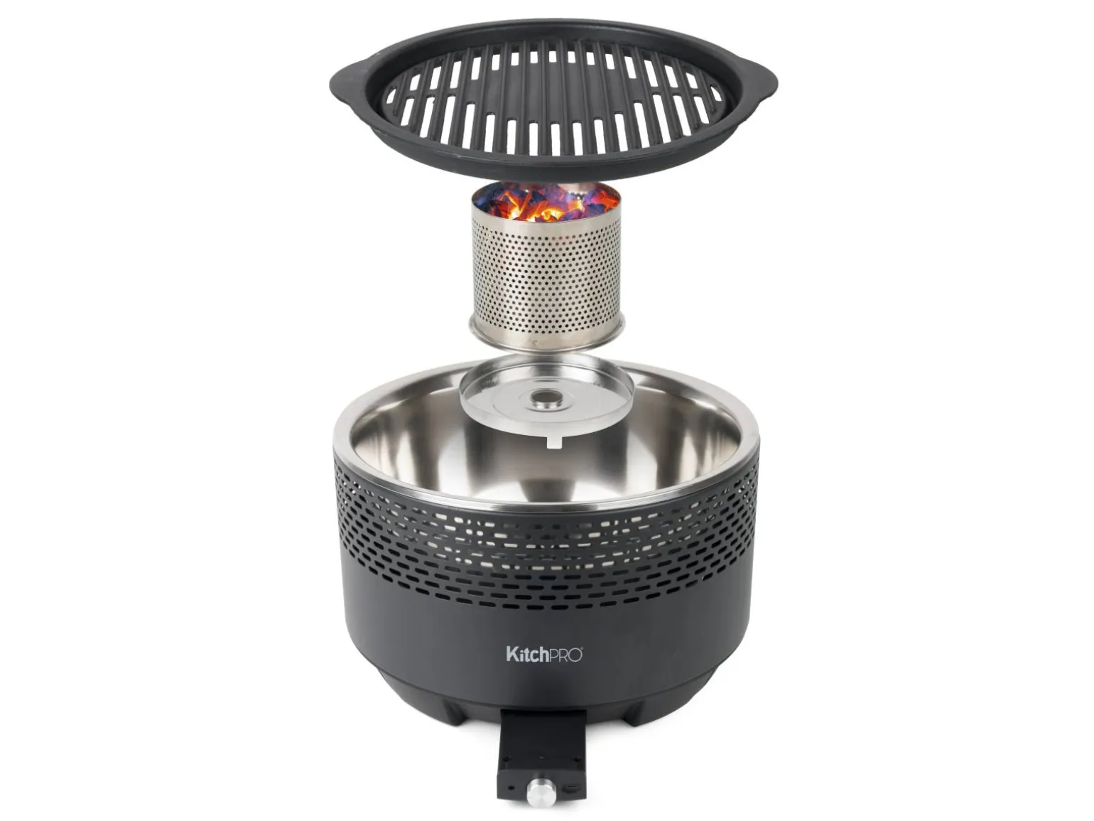 Røgfri Kulgrill - KitchPro