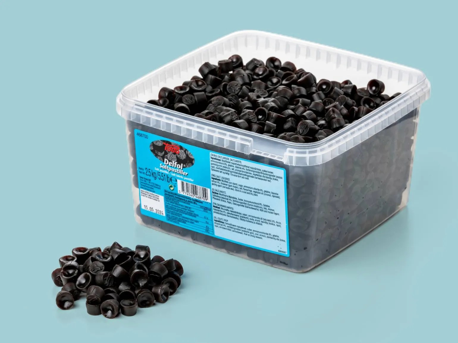 Saltpastiller Bland-selv-slik 2,5 kg