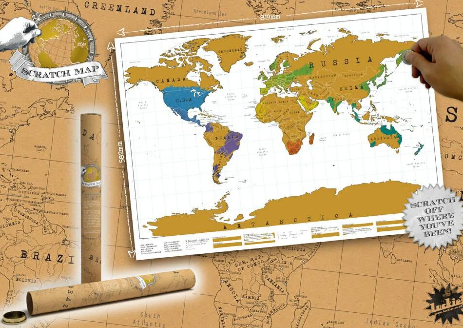 Scratch Map Original
