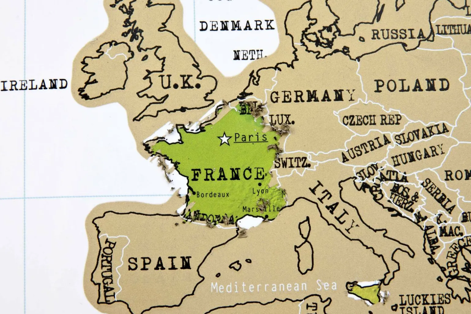 Scratch Map Original