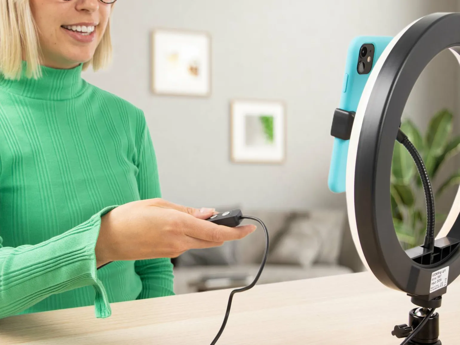 Selfie-lampe med Mobilstativ - Vooni