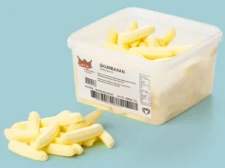 Skumbananer Bland-selv slik i kasser 1,2 kg