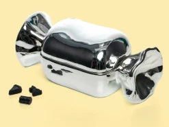 Sølvfarvet Karamelskål