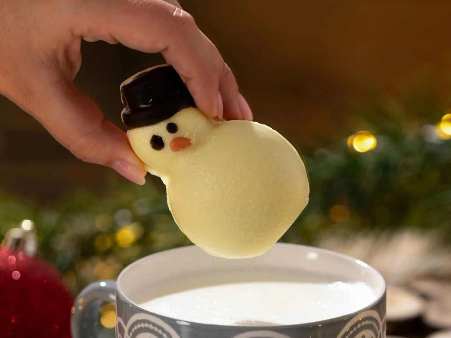 Snemand til Varm Chokolade
