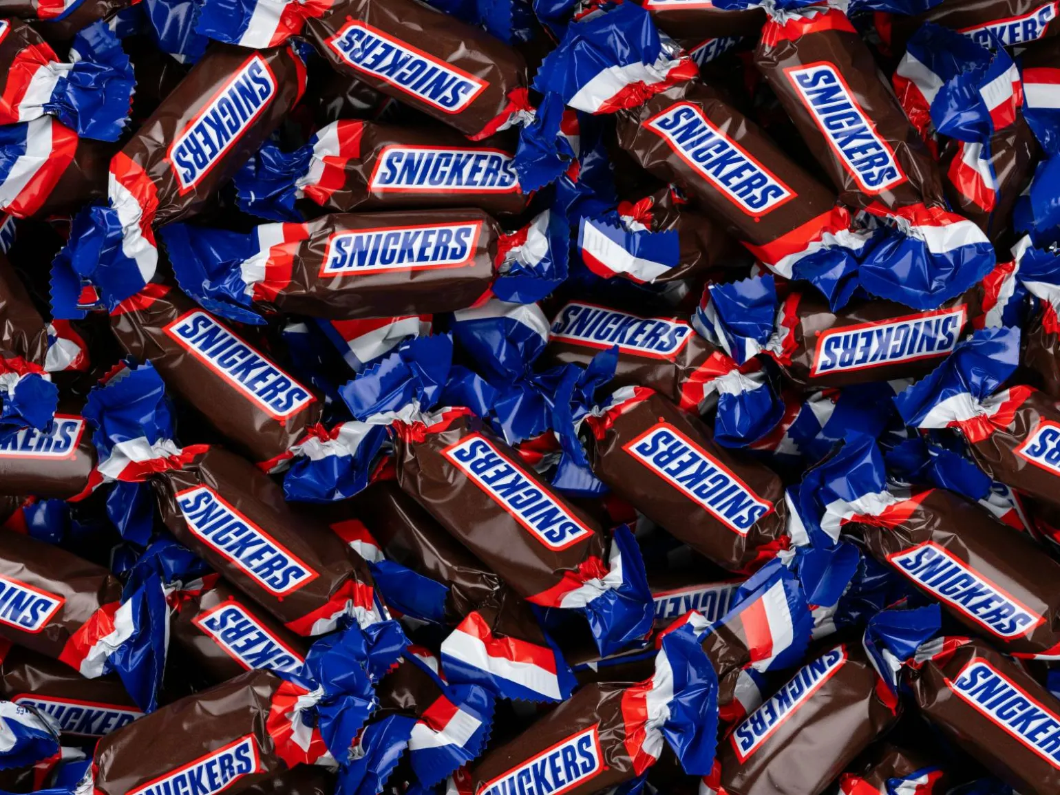 Snickers Bland-selv slik i kasser 2,5 kg