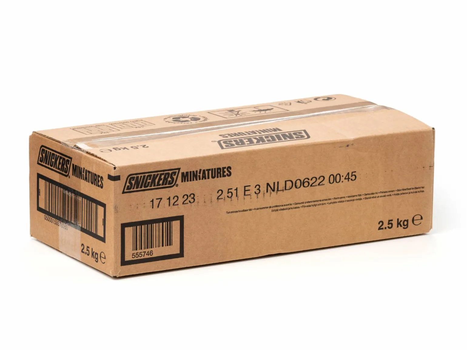Snickers Bland-selv slik i kasser 2,5 kg