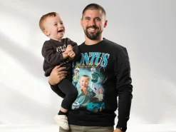 Sweatshirt med Fotocollage - 90'er Design
