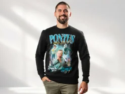 Sweatshirt med Fotocollage - 90'er Design