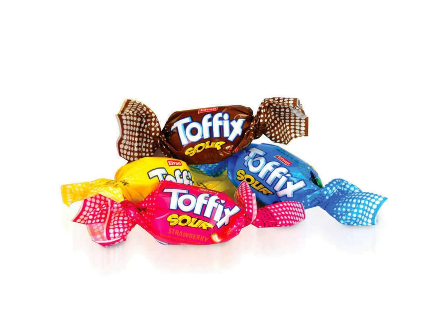 Toffix Sour Bland-selv slik i kasser 800 gram