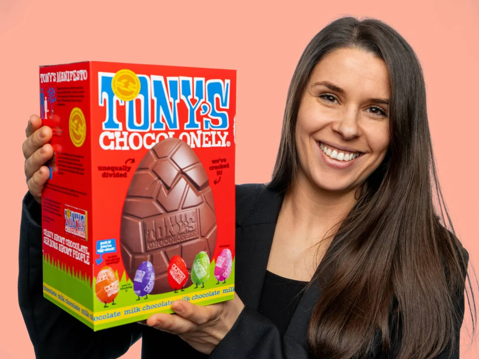 Tony's Chocolonely mælkechokolade påskeæg