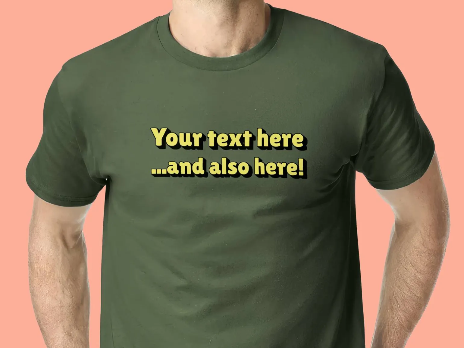 T-shirt med Egen tekst
