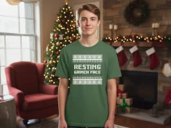 T-shirt med Egen Tekst - Julemotiv