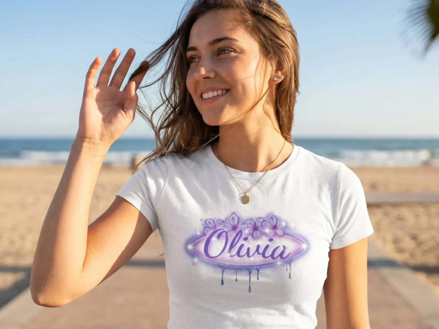 T-shirt med egen tekst - Midnight Sun