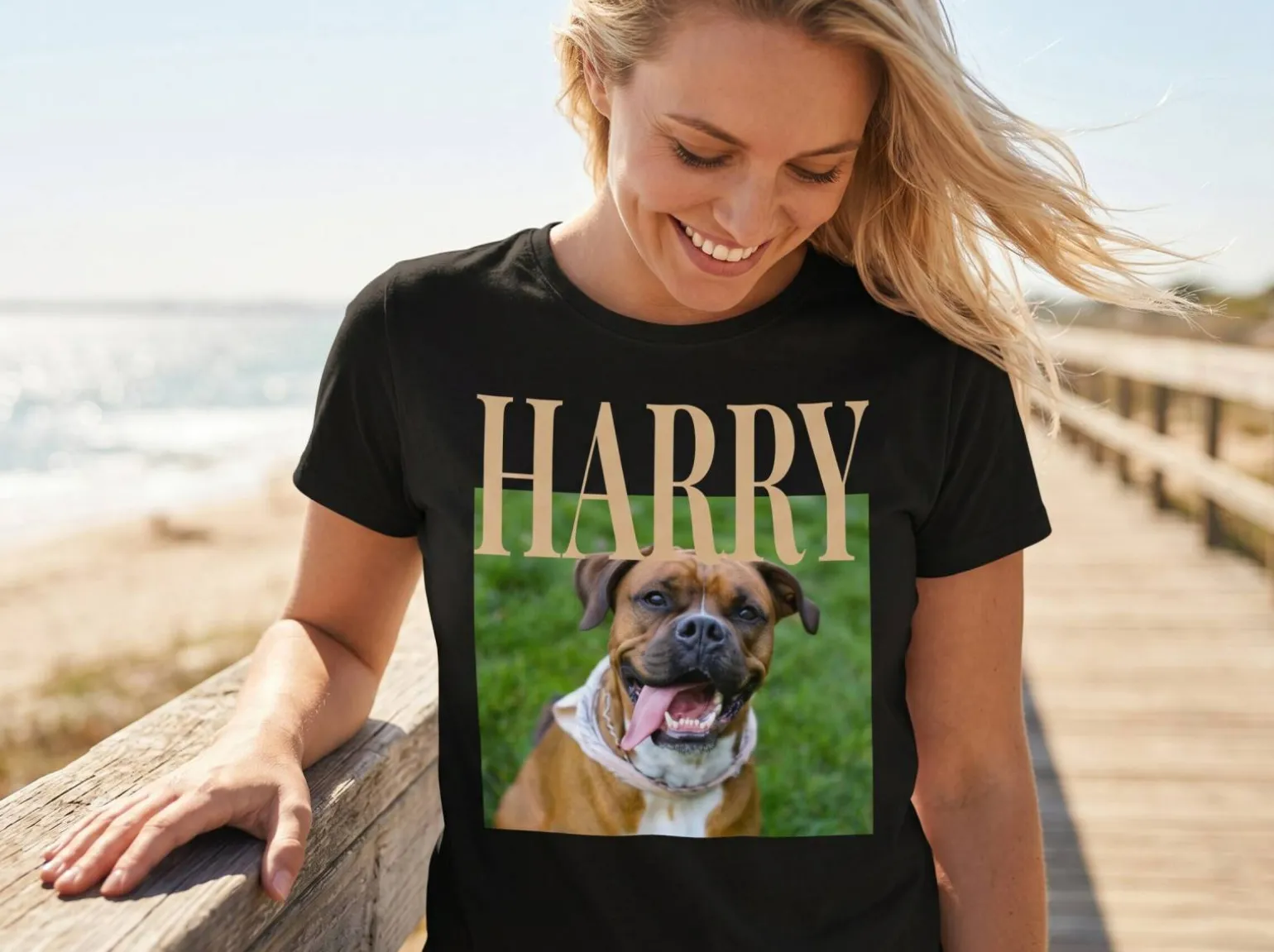 T-shirt med Foto - Kæledyr
