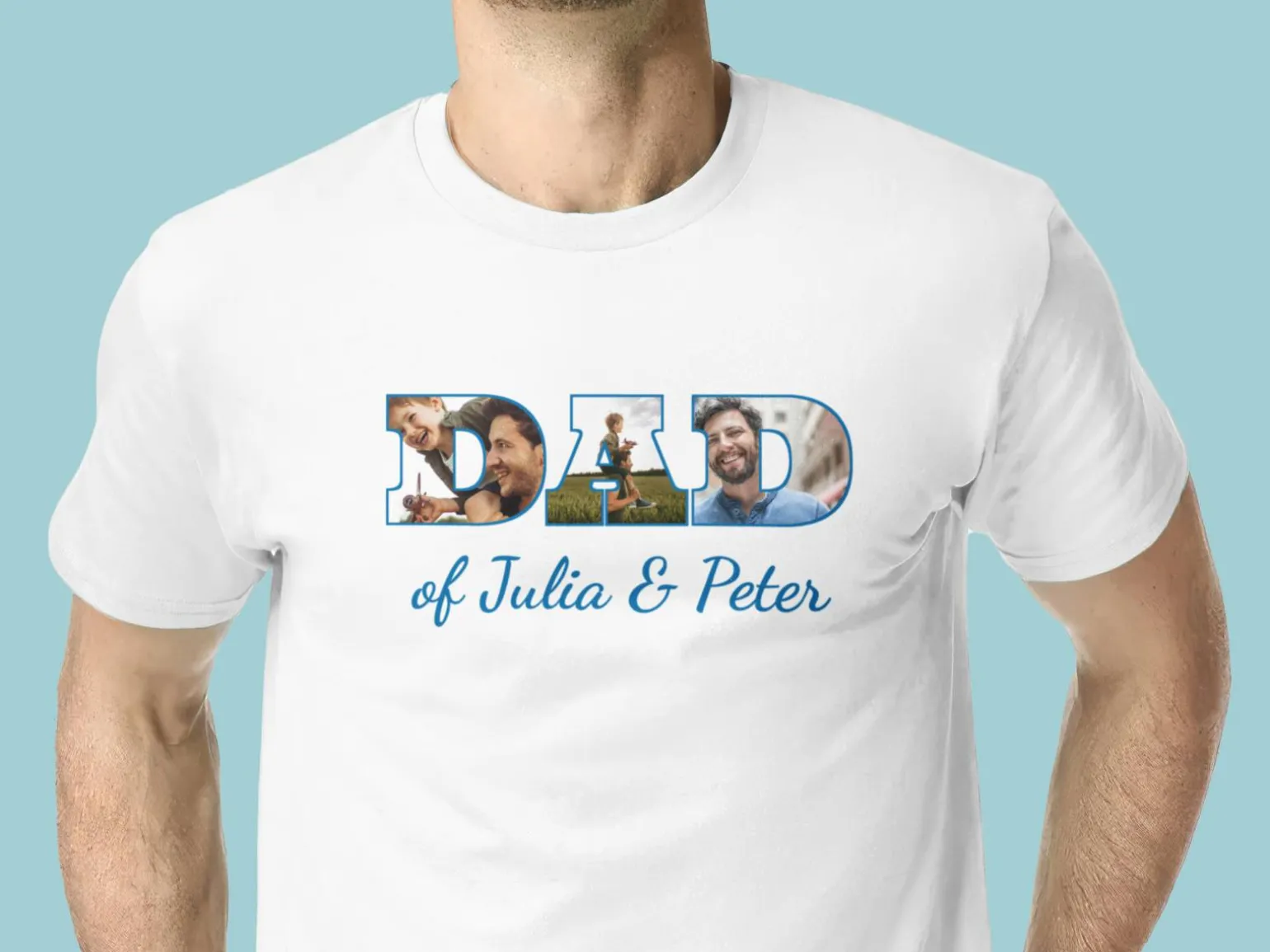 T-shirt med Foto & Tekst - Dad
